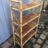 Vintage bamboo shelf