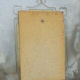 Vintage 1950s neoclassical style gold metal mirror