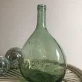 Glass bottle lady jeanne green flat 2 liters