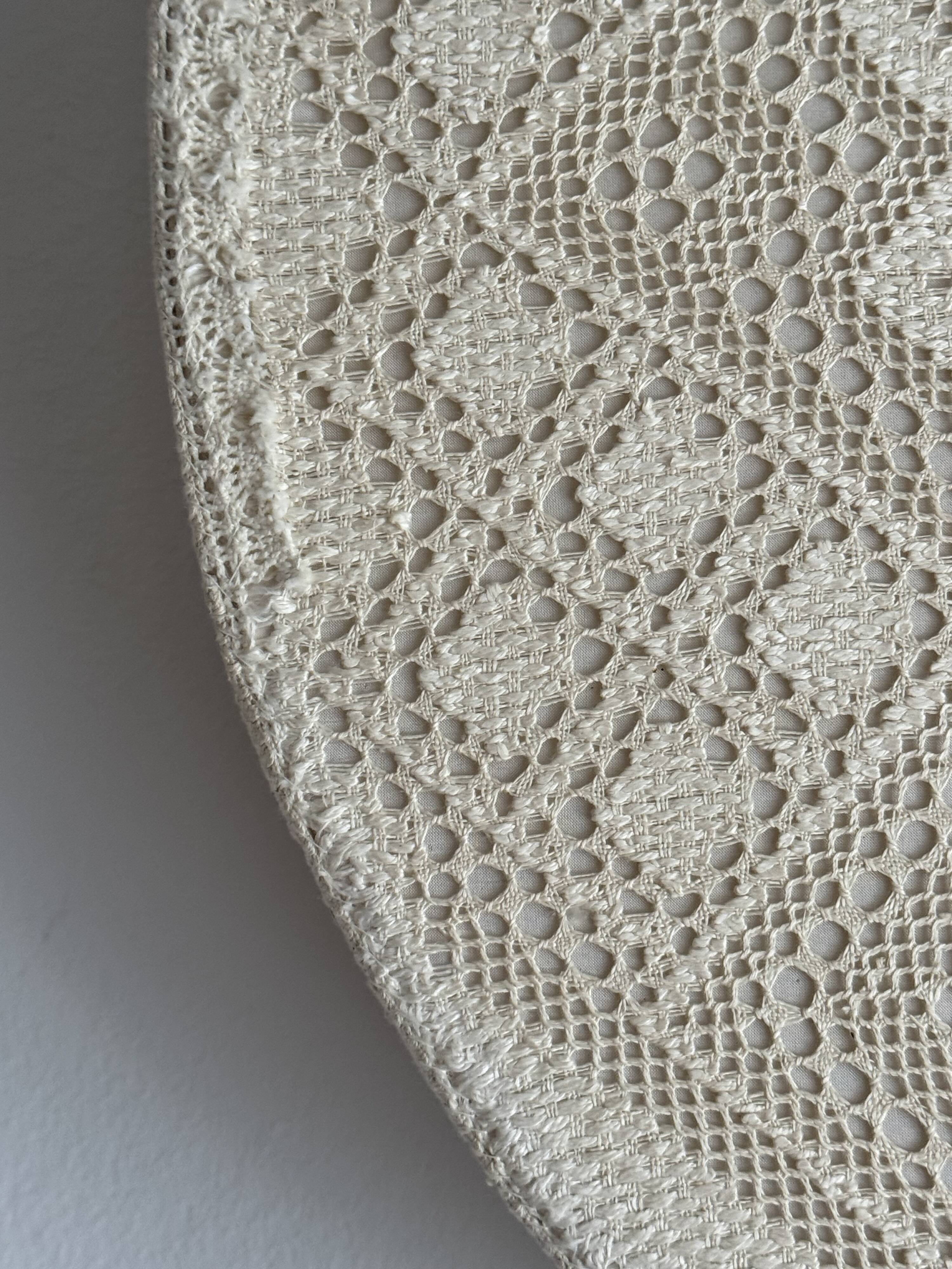 Applique, plafonnier suédois moderne en textile crocheté