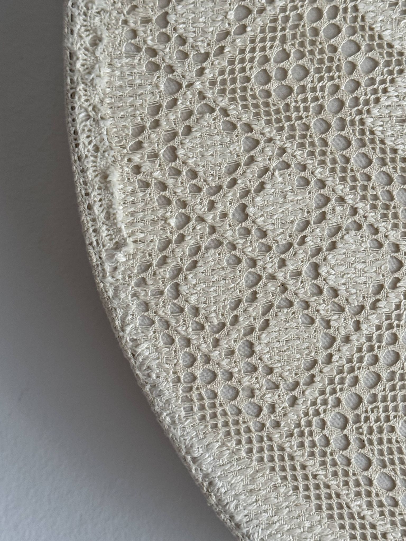 XL textile Plafond /ceiling lamp, swedish modern, crocheted