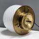 Pair of postmodern spheric murano glass table lamps by tronconi, italy