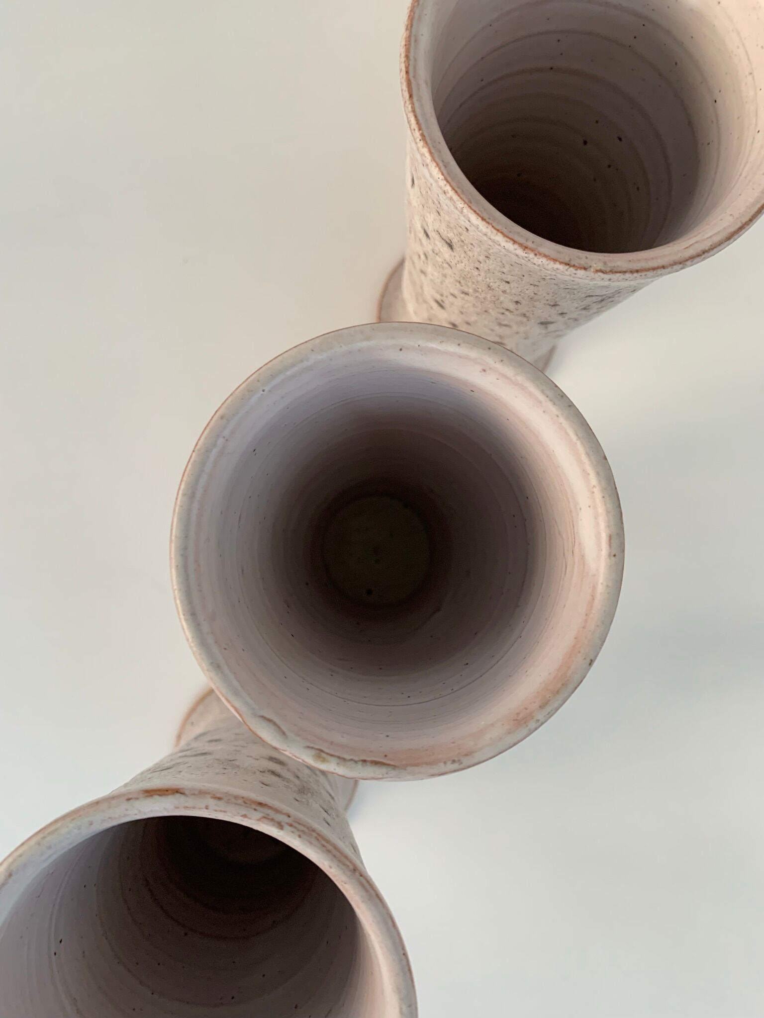 Pitcher and 5 ceramic mazagrans from Vallauris