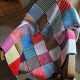 Wool patchwork blanket