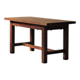 Solid oak farmhouse table, France, around 1950.