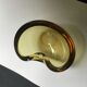 Empty pocket pocket glass Murano smoked yellow flavio poli art deco modernist