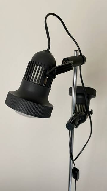 Black floor lamp from the 70s