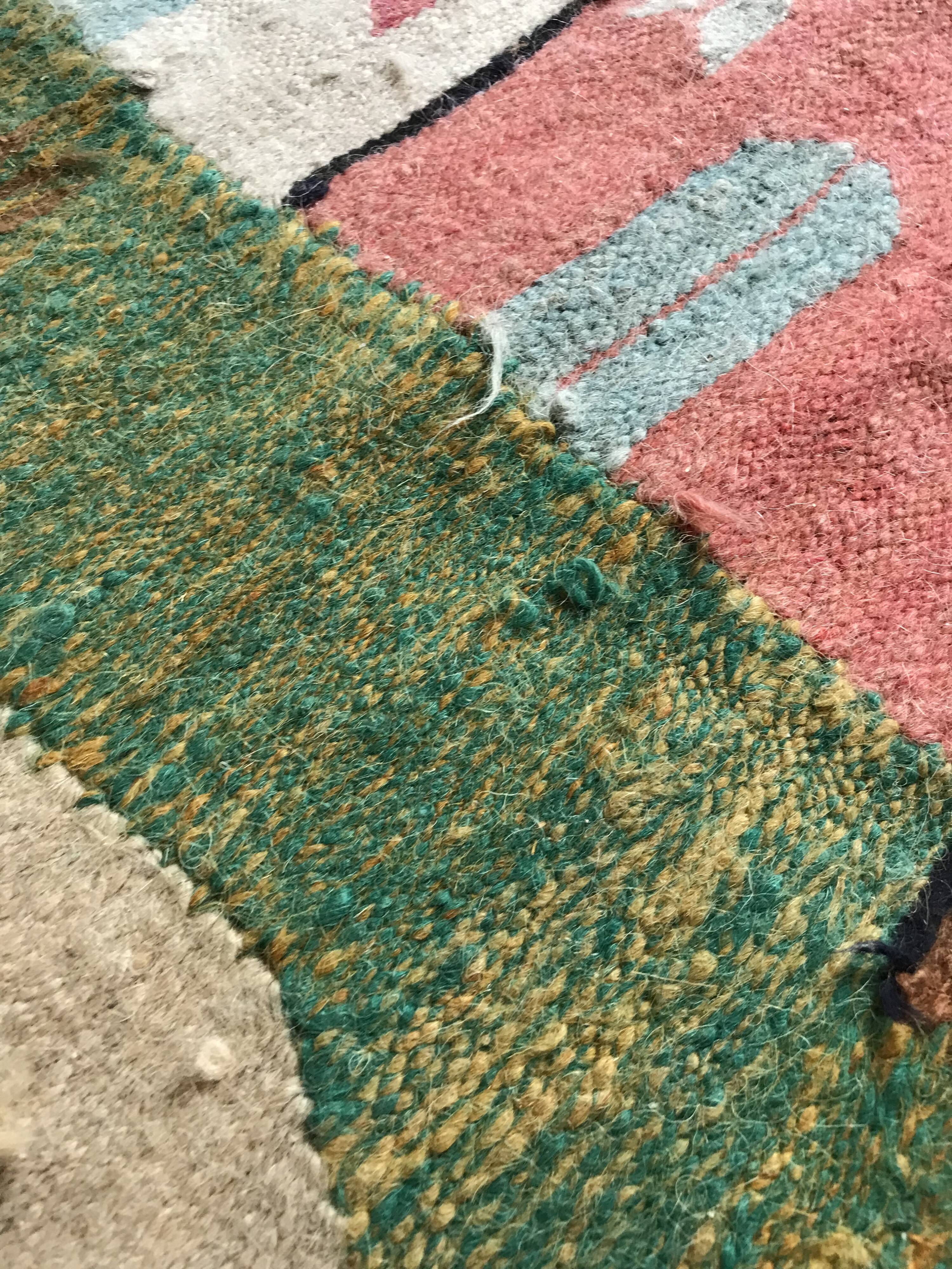 Vintage Egyptian Tapestry Ramsès Wissa Wassef circa 1960