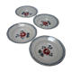 Lot de 4 assiettes creuses de Digoin Sarreguemines