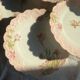 Set of 5 Art Nouveau dessert plates