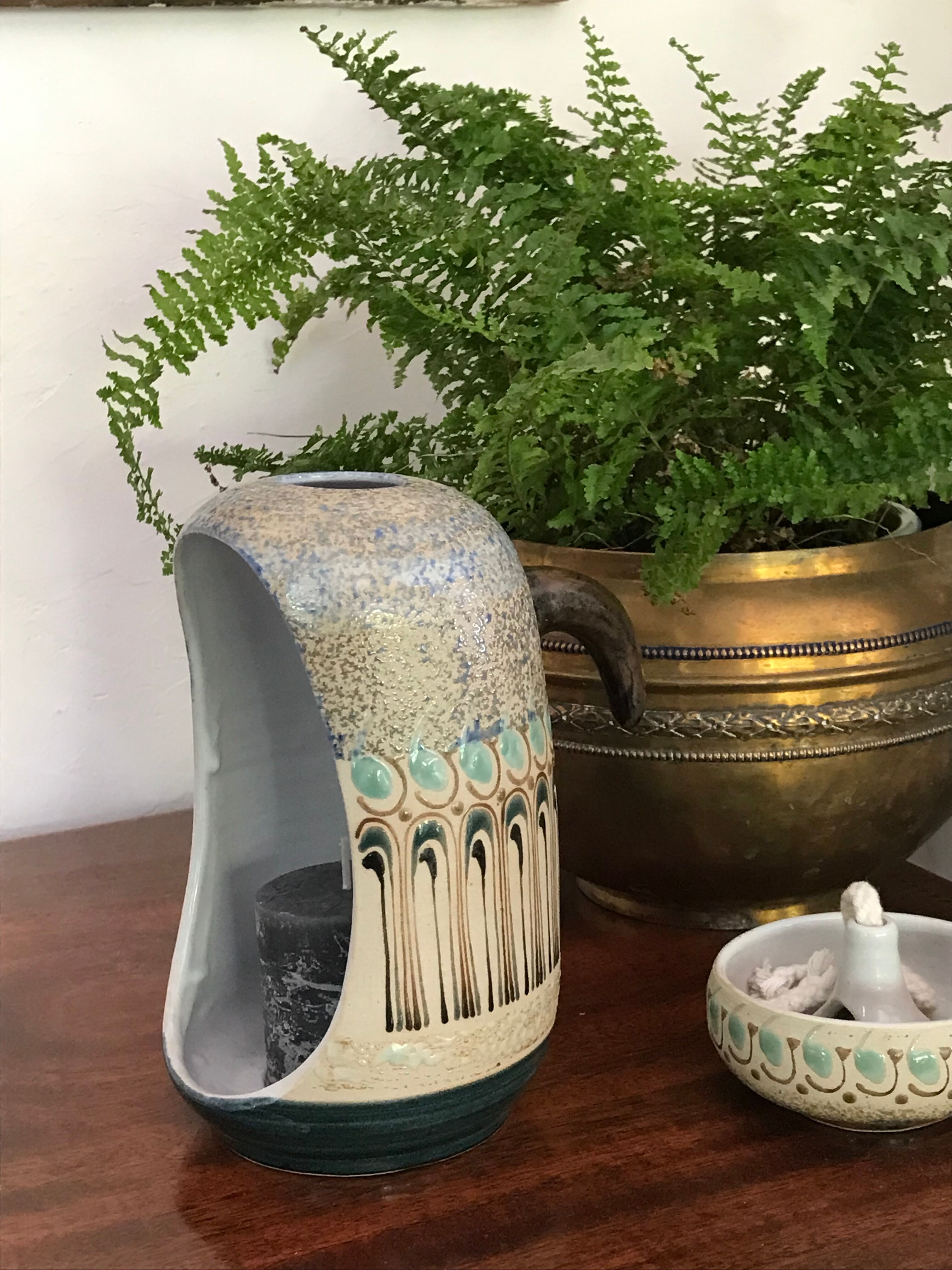 Vintage ceramic candlestick