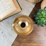 Brass cellar rat candle holder