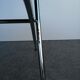 Vintage chrome and leather folding chair made in Italy Zanotta Arper style 1970