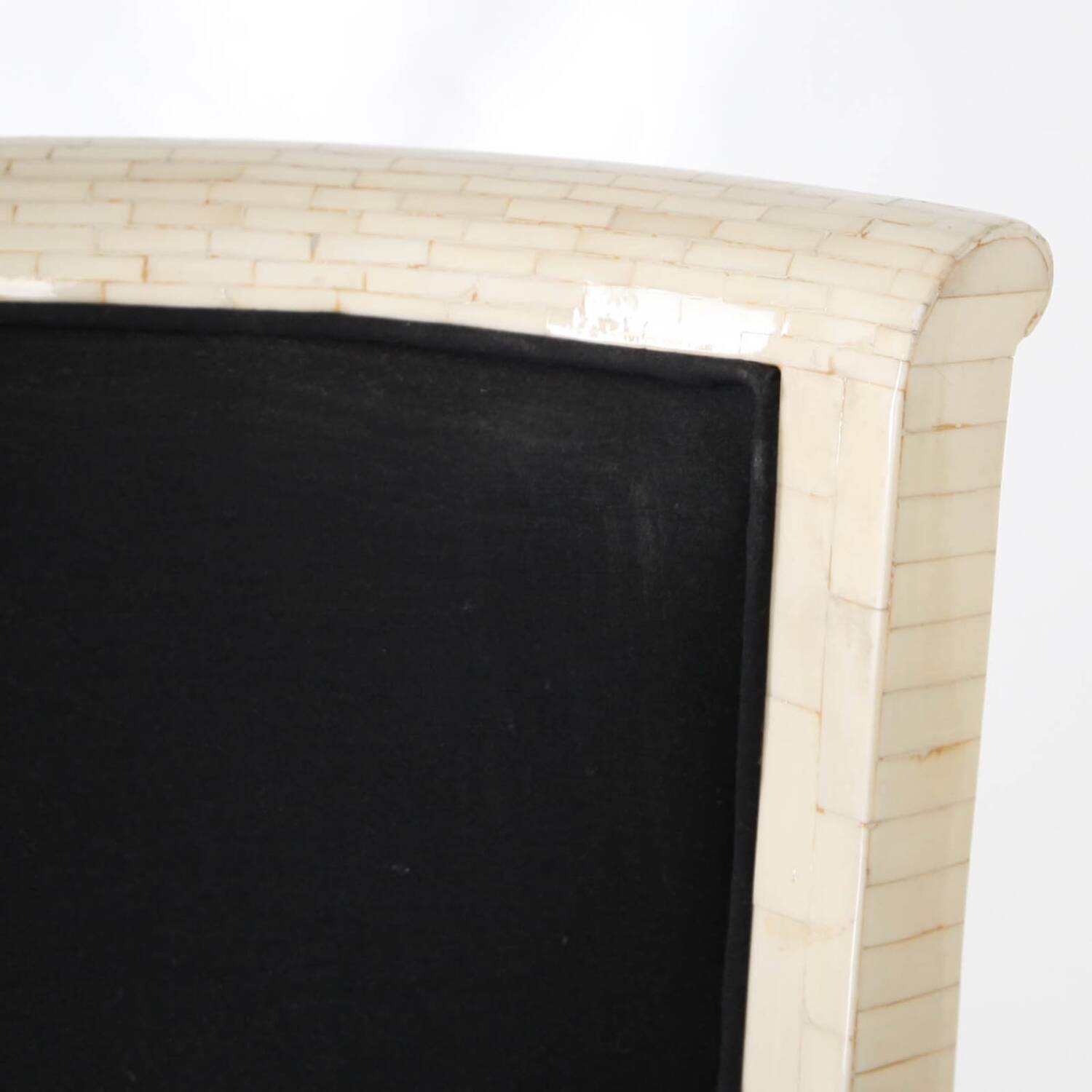 Pair of bone marquetry armchairs