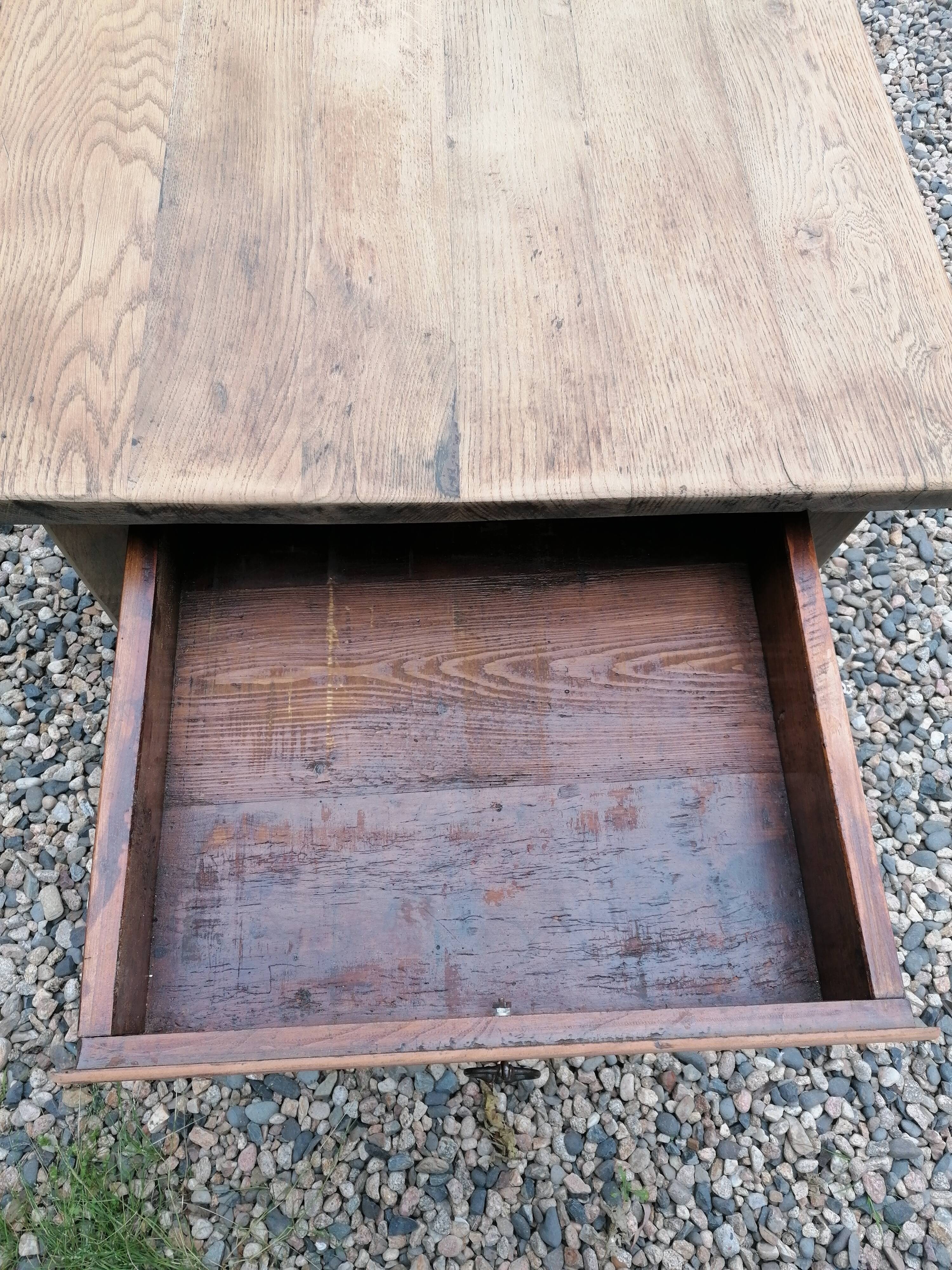 Farm table in oak