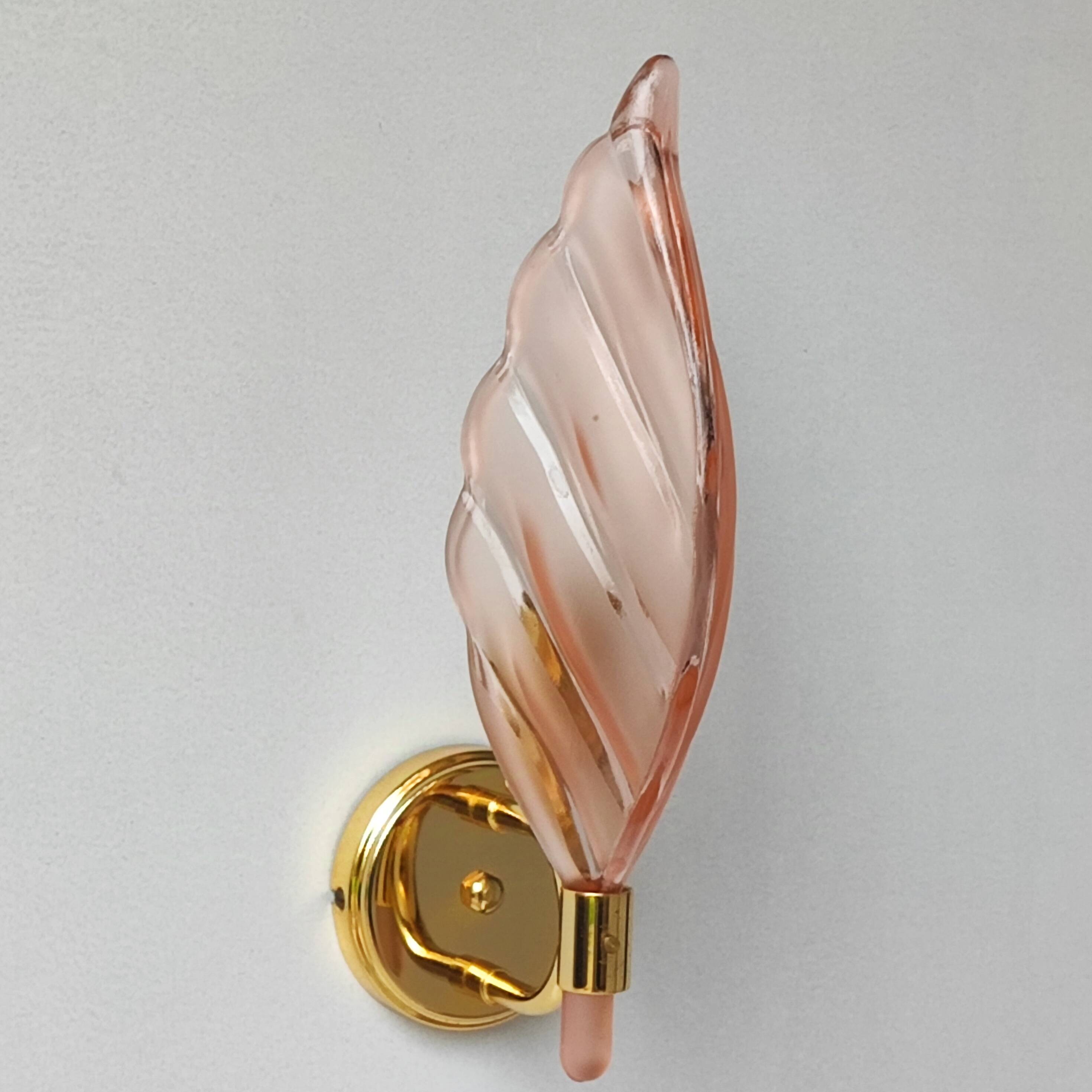 Murano "Leaf" wall lamp