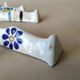 8 vintage artisanal ceramic terracotta knife holders