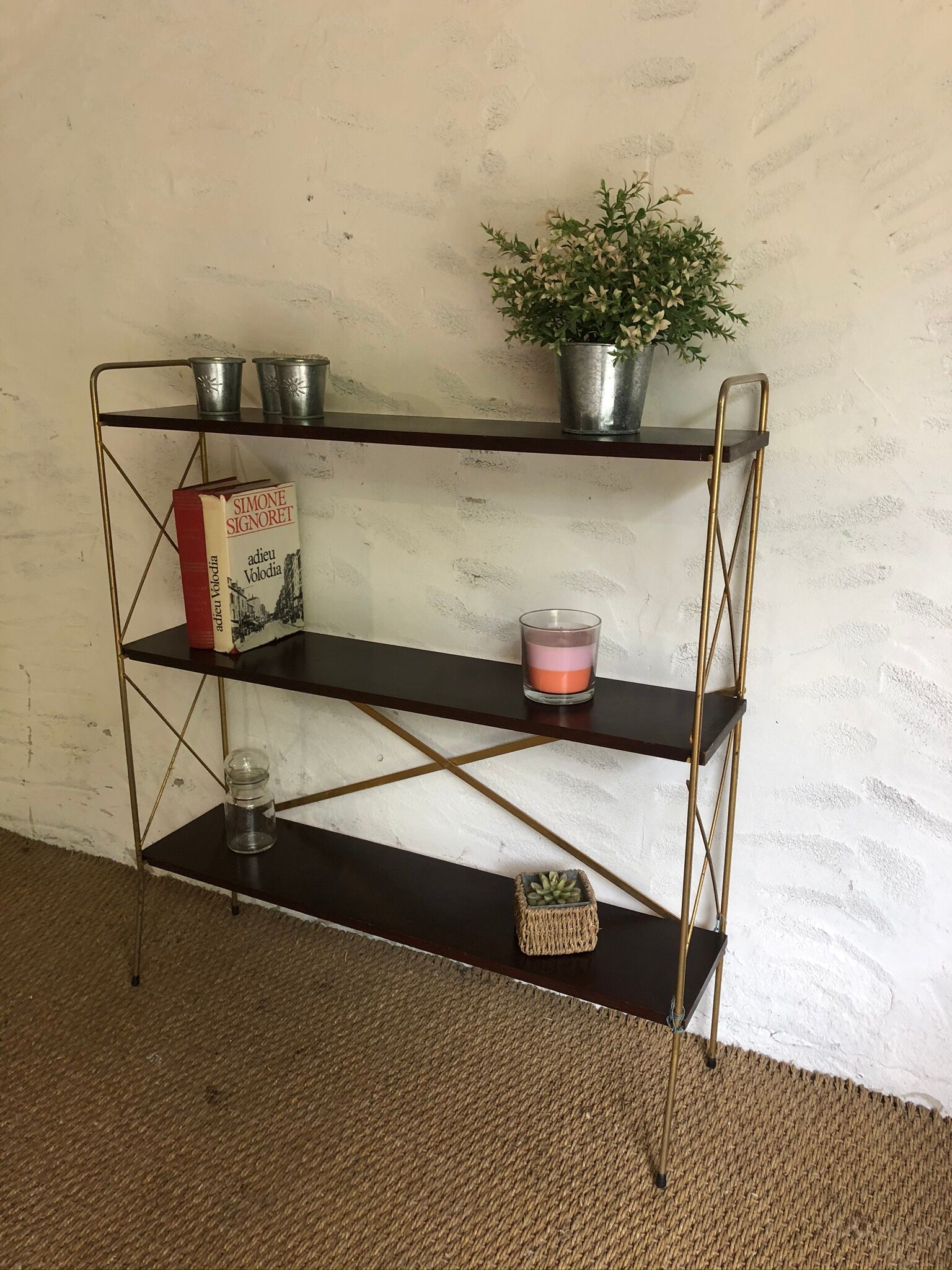 Vintage foot shelf