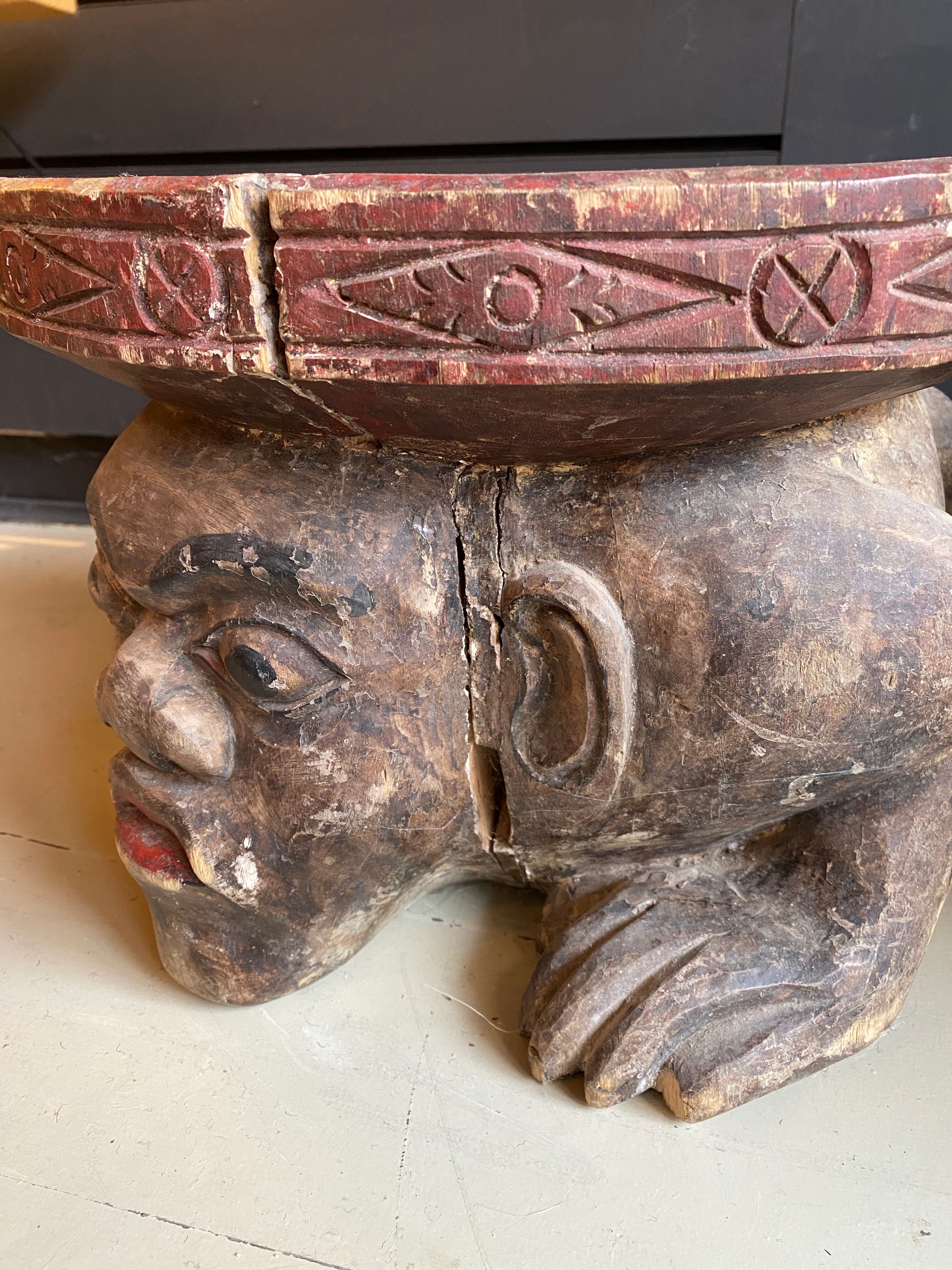 Pair of African stools