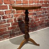 Wooden pedestal table