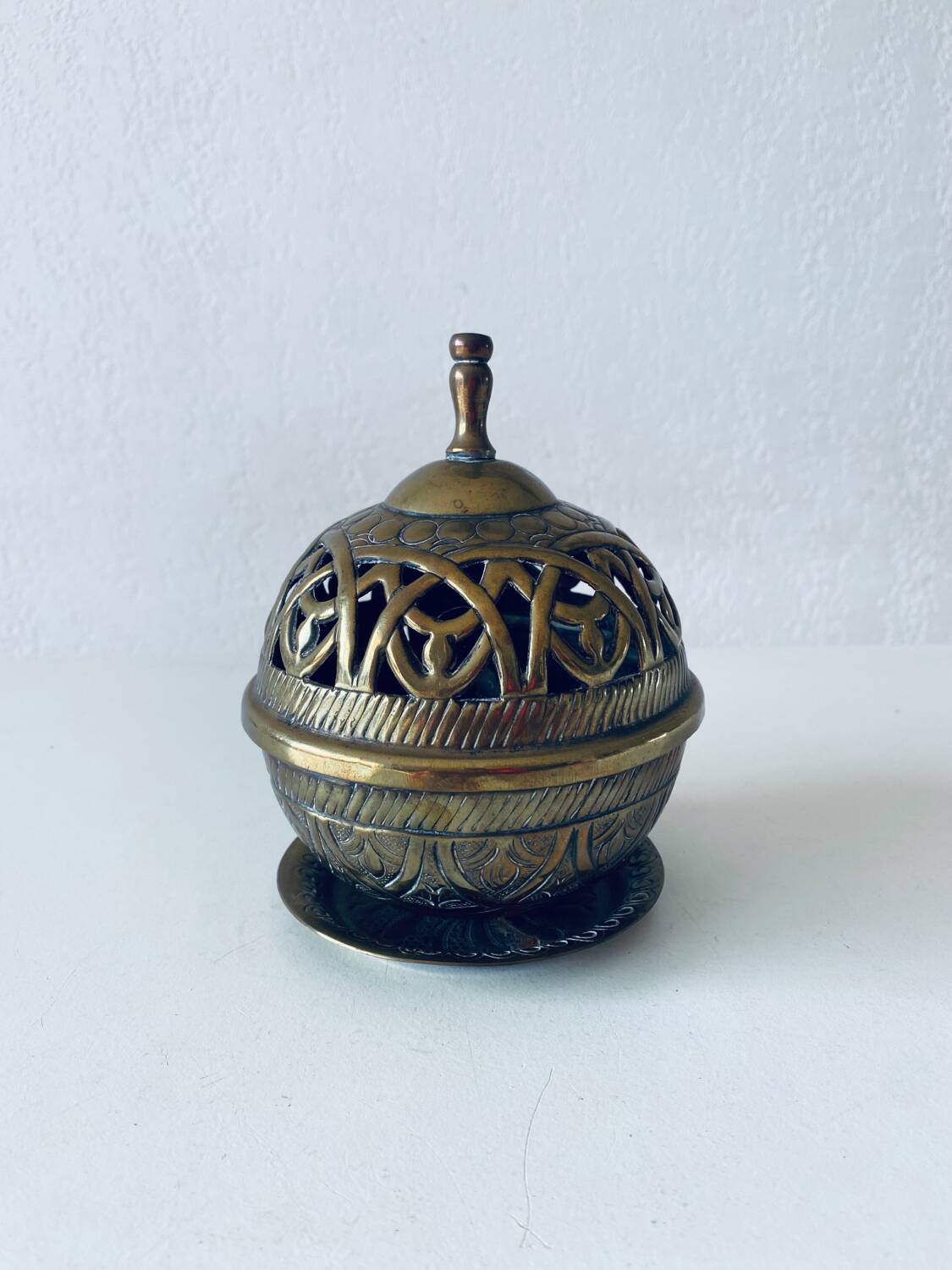 Indian brass lamp