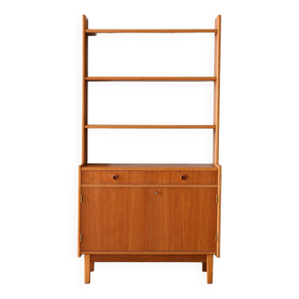 Vintage bookcase with storage compartment