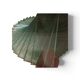 90s Sculptural Glass Coffee Table - Aqua Spiral Base