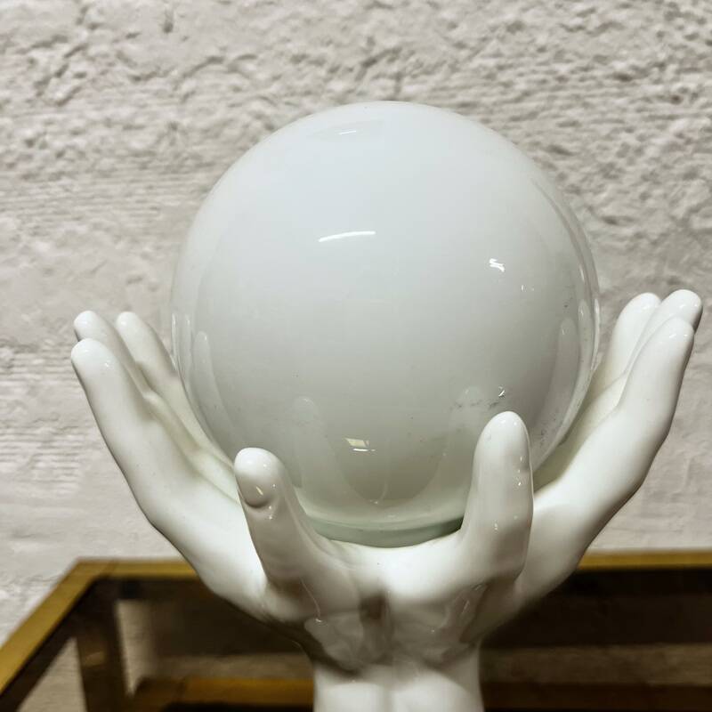 Vintage ceramic hand lamp