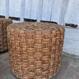 4 wooden stools and rope 1960