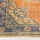 6x9 Pumpkin Orange Turkish Vintage Rug, 187x271 Cm