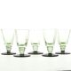 Ensemble de cinq verres, Art Déco, verre, Pologne, années 1930