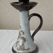 Belgian stoneware candlestick