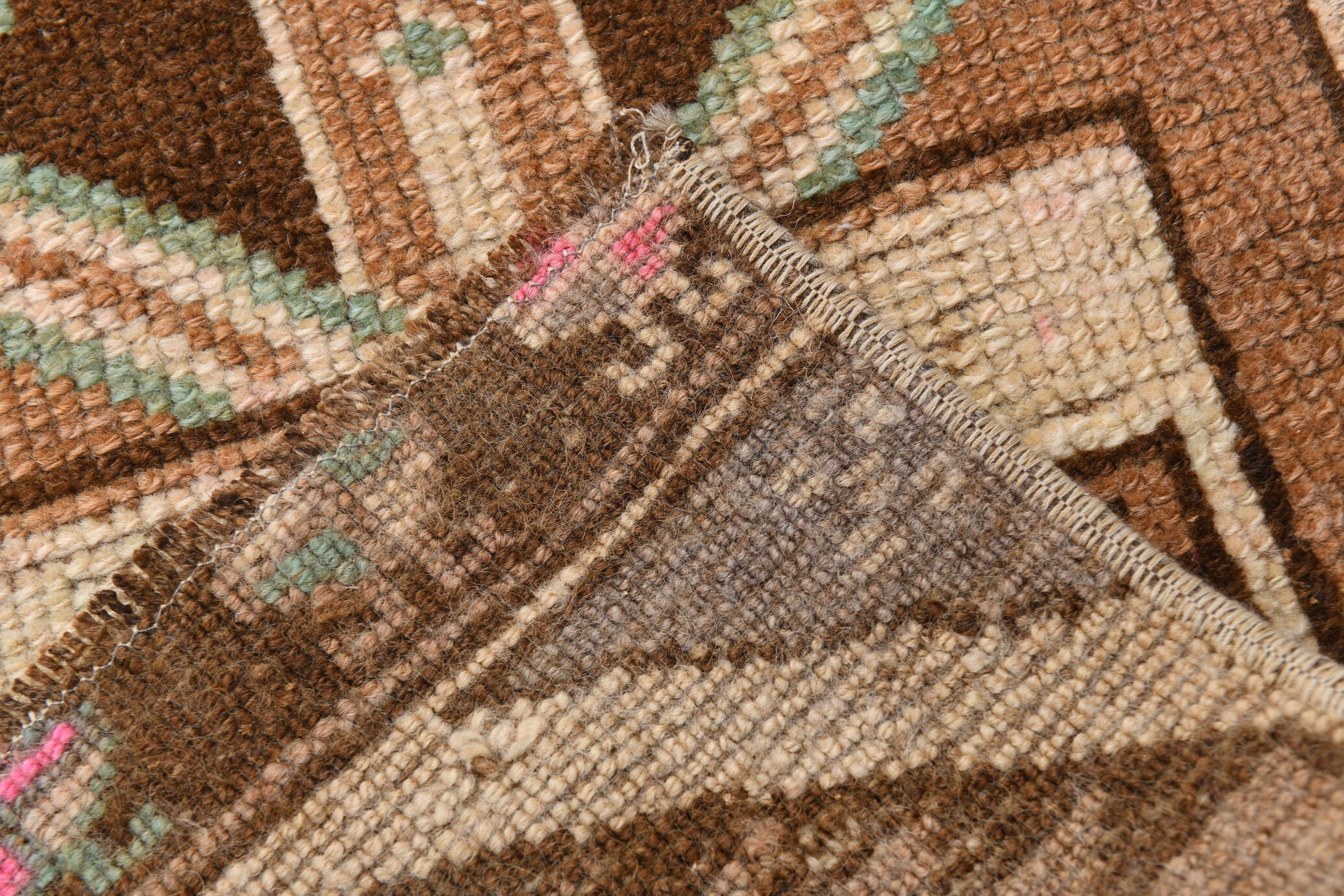 Brown Vintage Door Mat Rug