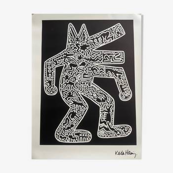 Keith Haring Dog poster 1985 Artestar NY