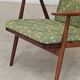 Paire de fauteuils boomerang vert fleur Antonin Suman pour Ton (Thonet)