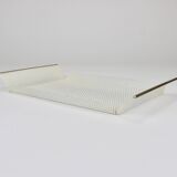 United Workshops Rigitulle brass and perforated metal plateau, Germany, 1970s