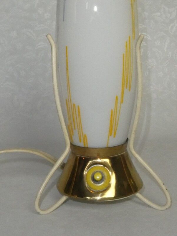Vintage space age rocket table lamp by Leoš Nikel
