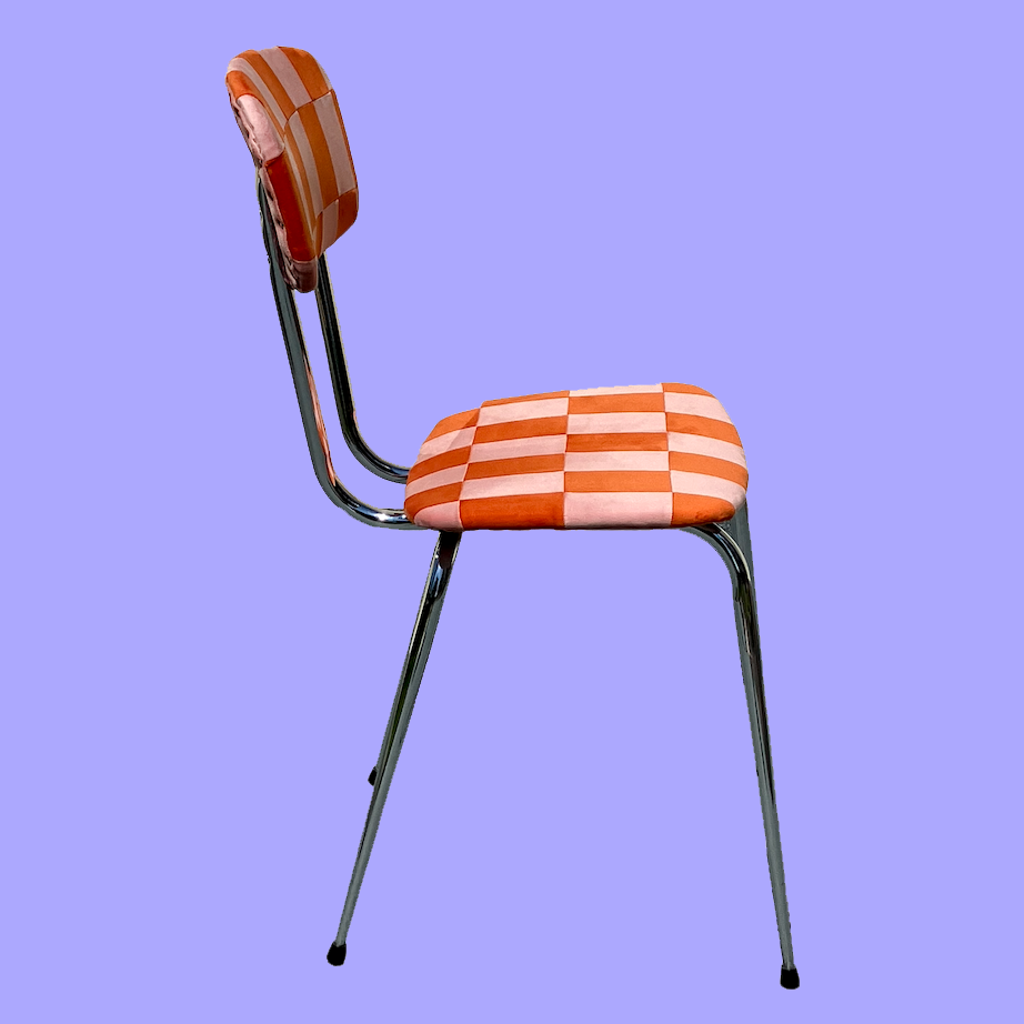 Chaise patchwork vintage