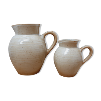 Lot 2 pitchers sandstone