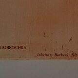 Johannes Barbara "Portrait de Oskar Kokoschka Lithographie signe et numerote