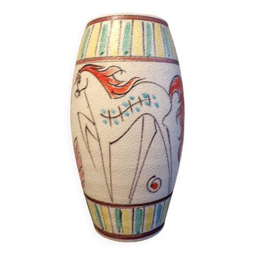 Fratelli Fanciullacci vase with horses