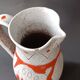 Vase pichet en sgraffito Fratelli Fanciullacci Italie décor cerfs vintage