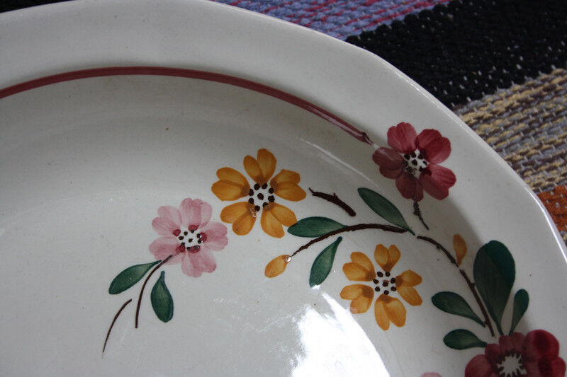Salad bowl - floral motif - Sarreguemines