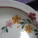 Salad bowl - floral motif - Sarreguemines