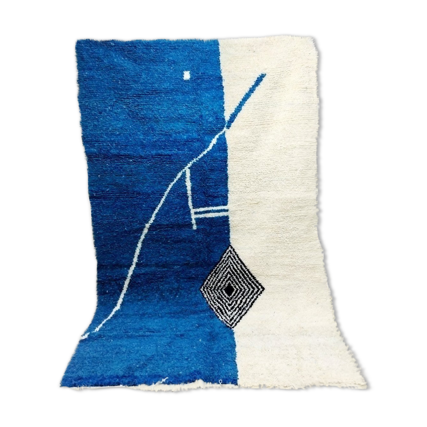 Tapis berbère œil Azilal 100% laine 245 x 160 cm