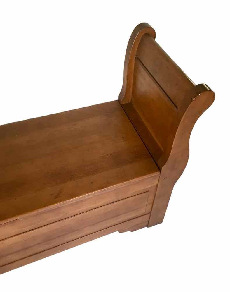 Trunk bench 2 places, cherry wood