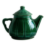 Ceramic teapot, bright green.
