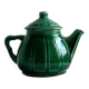 Ceramic teapot, bright green.