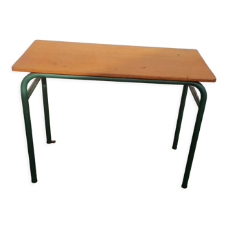 Table double d'école 1960 vintage