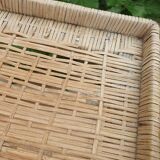 Rattan side table